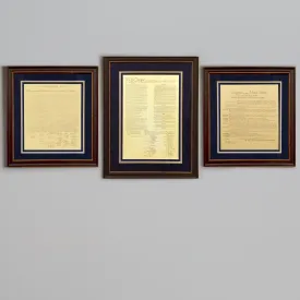 Premium Framed Charters of Freedom Bundle Black