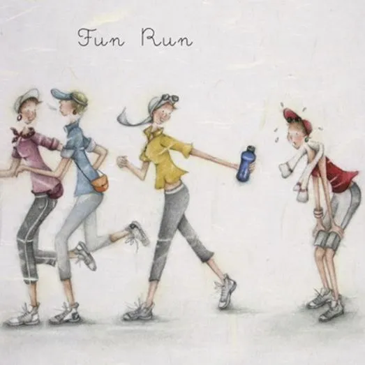 "Fun Run" Greeting Card from Berni Parker