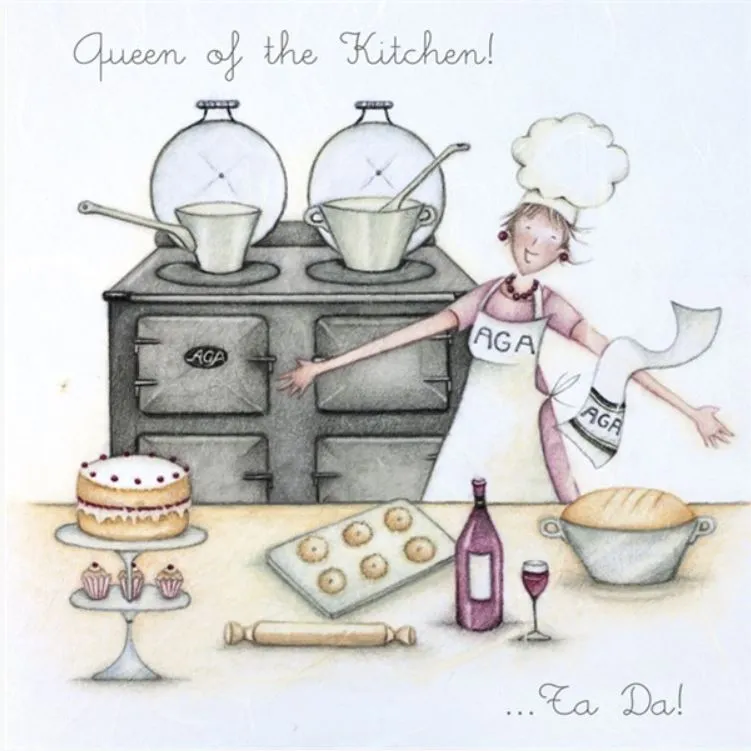 "Queen of the Kitchen" Greeting Card from Berni Parker