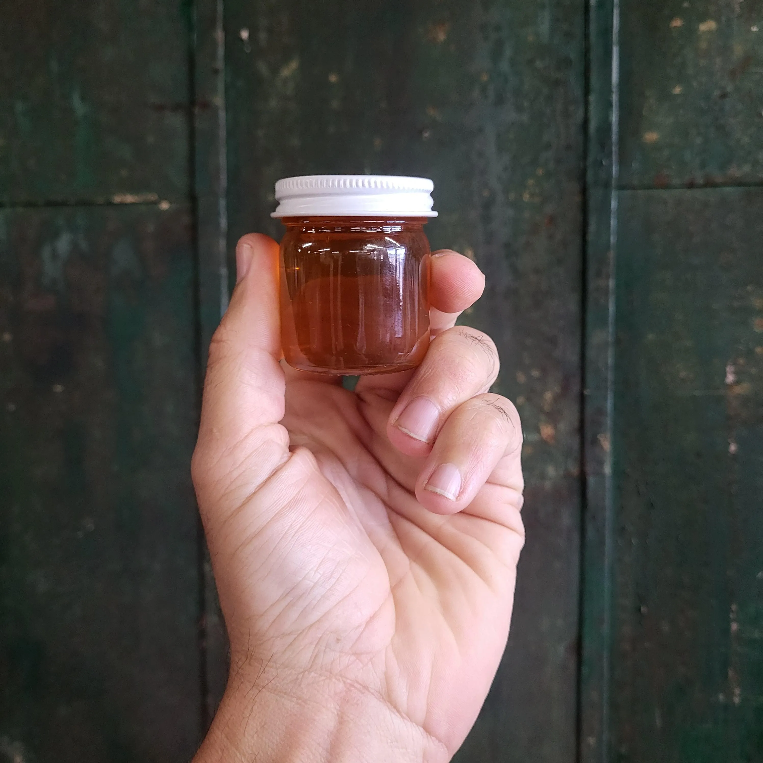 Raw Honey in Mini Jars