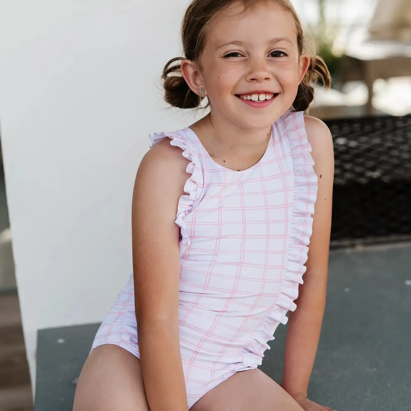 Rylie Swim in Pink Picnic | UPF 50