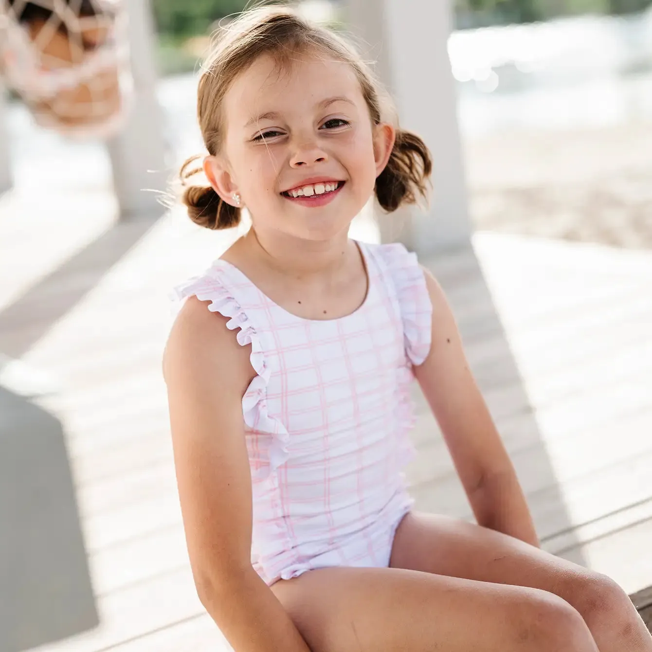 Rylie Swim in Pink Picnic | UPF 50