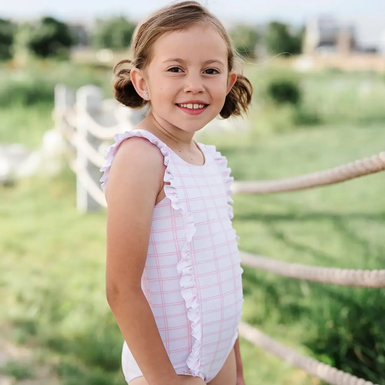 Rylie Swim in Pink Picnic | UPF 50