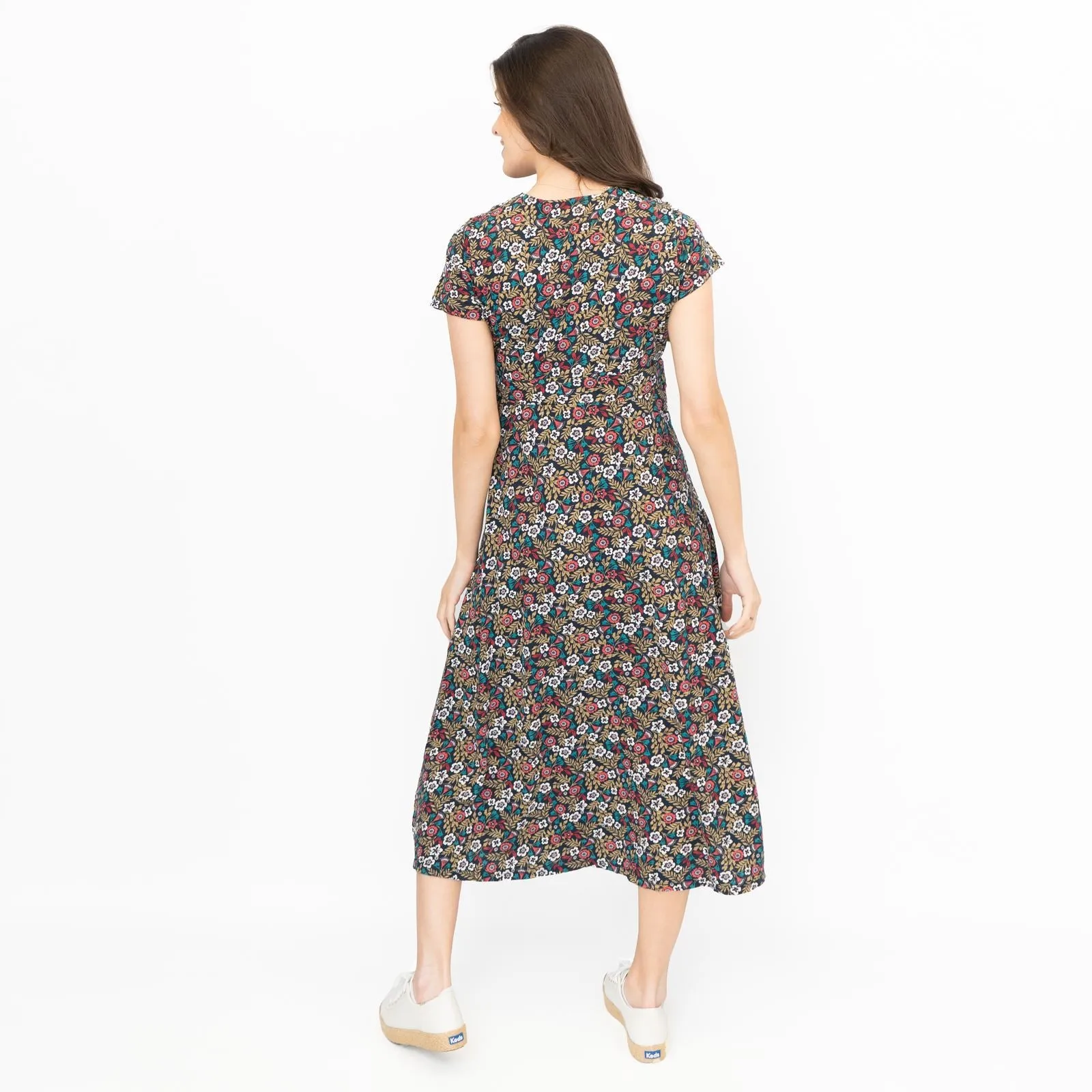 Seasalt Chapelle Midi Dress Carved Floral Maritime