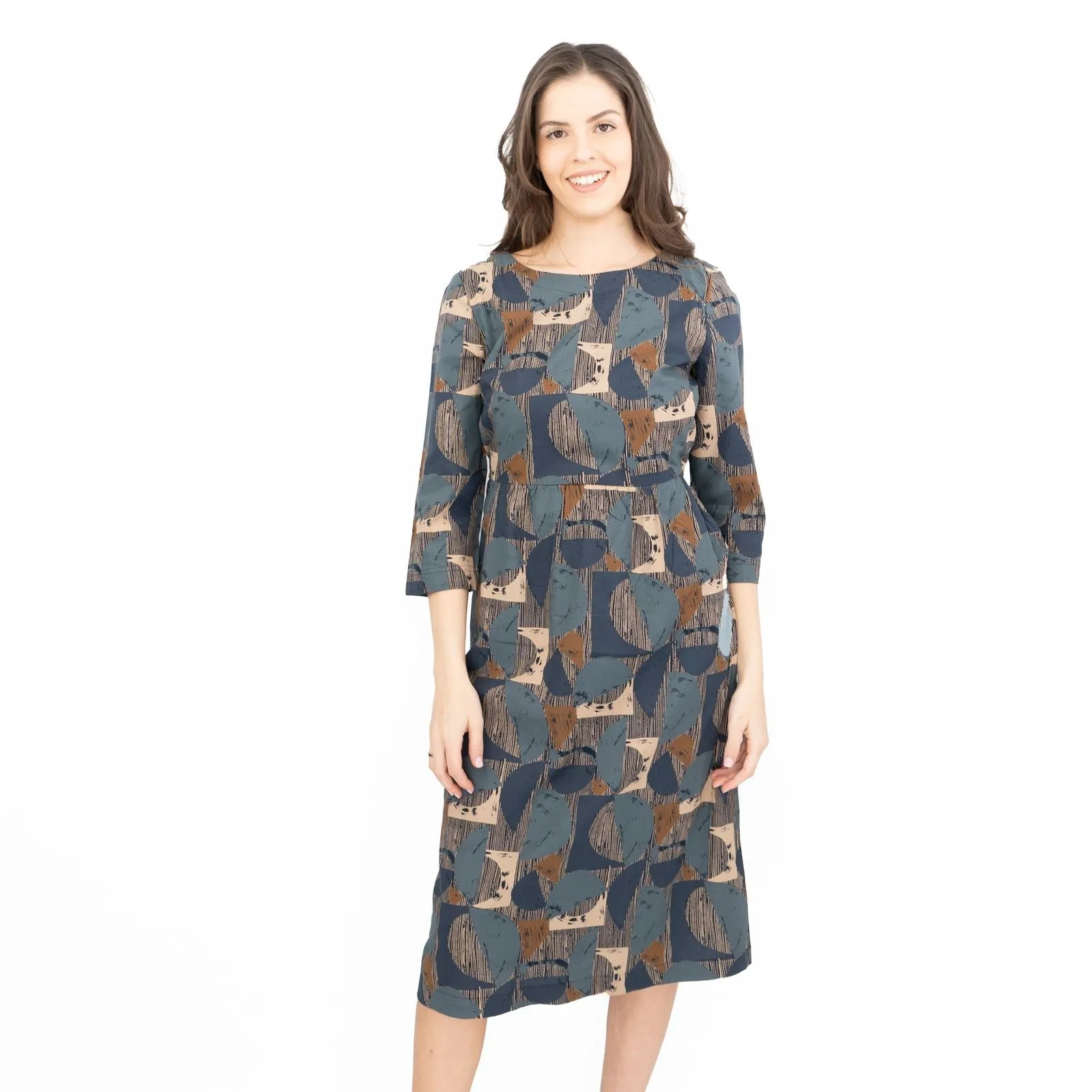 Seasalt Cloudscape Abstract Print Midi Dress