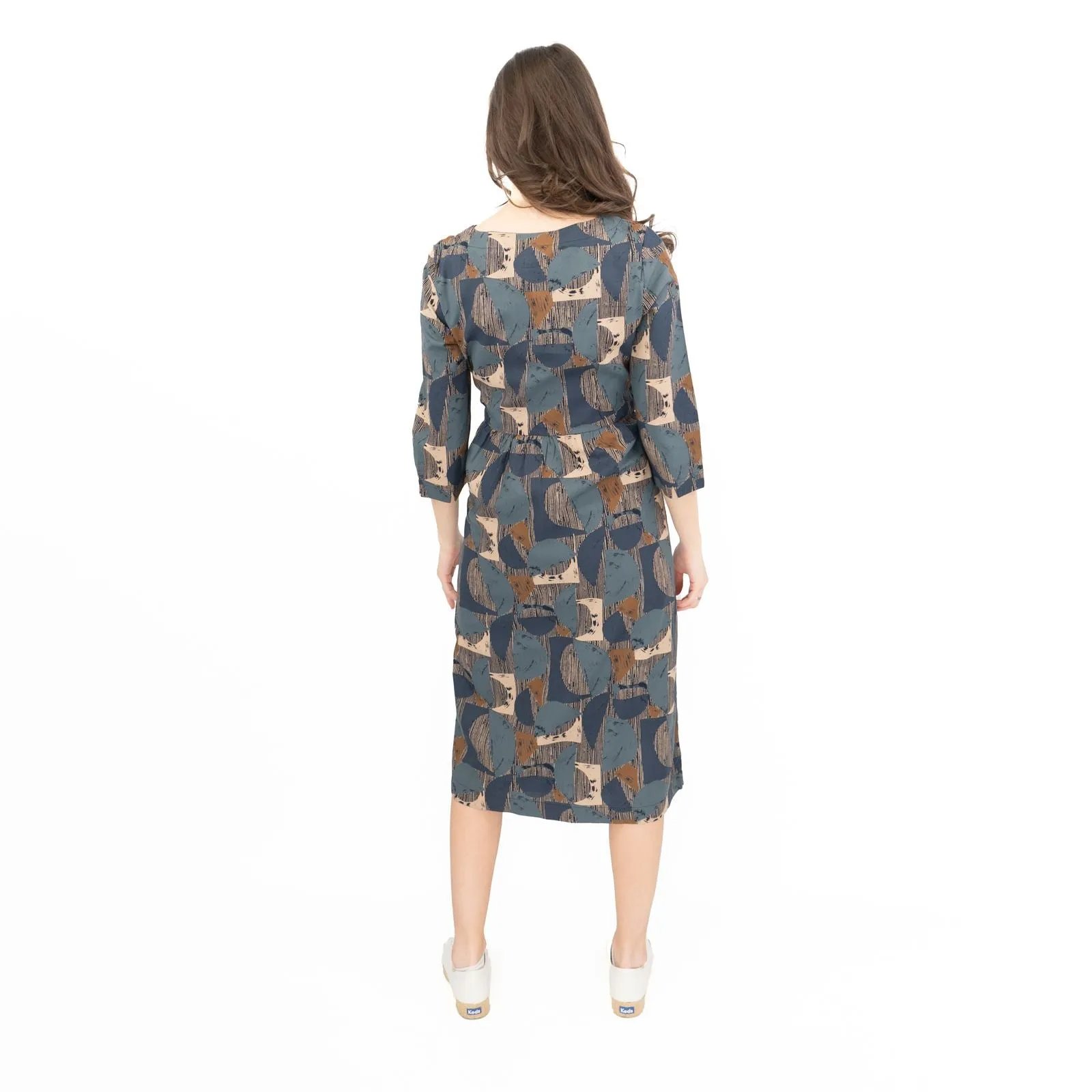 Seasalt Cloudscape Abstract Print Midi Dress