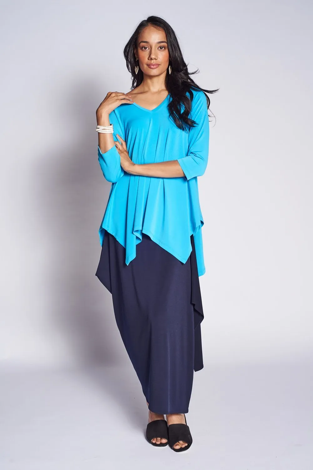 Seville Blouse Aqua