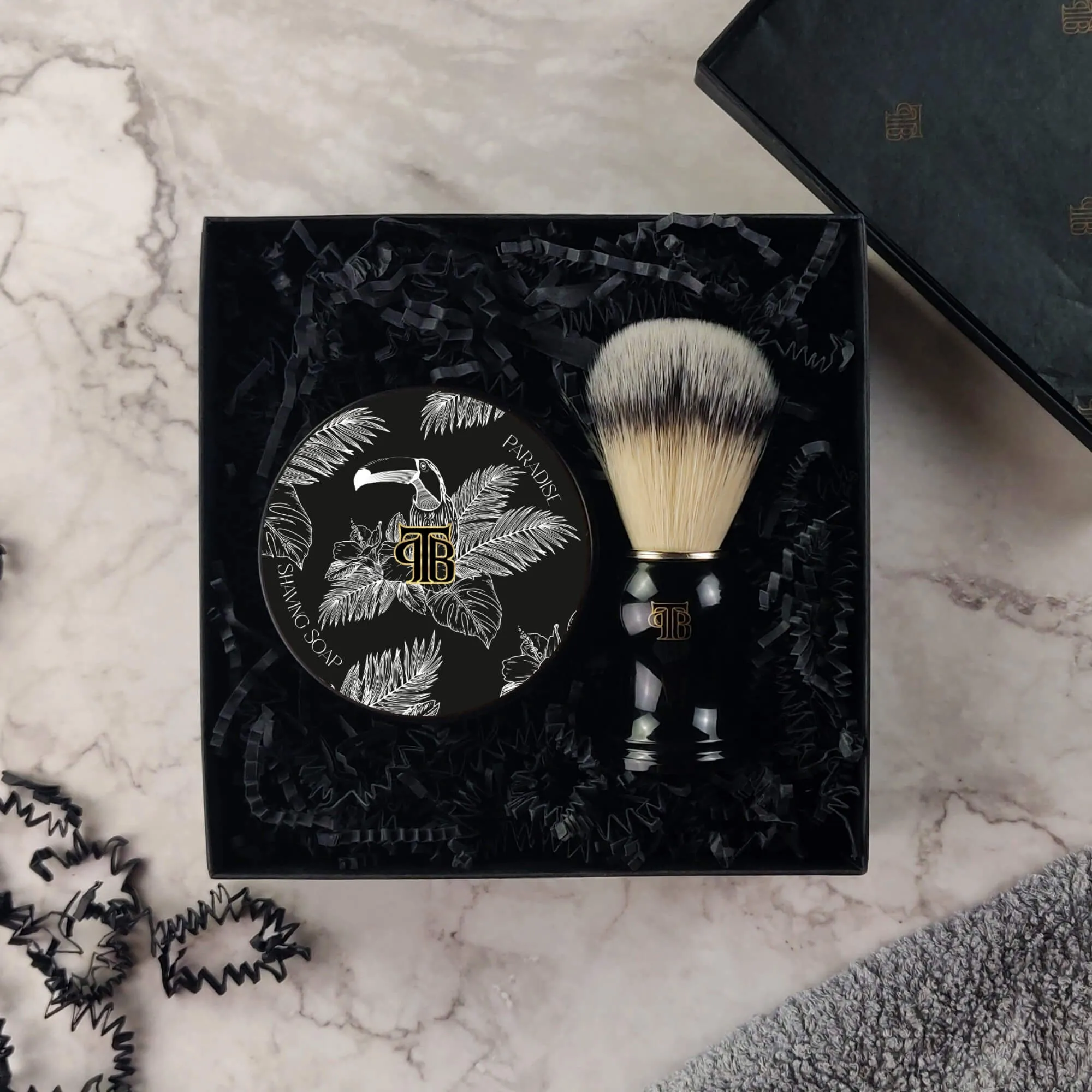 Shaving Soap And Brush Gift Set